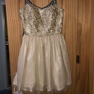 Gold sparkle dress